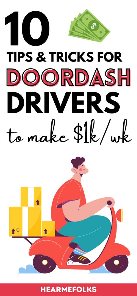 This post touches on the best times to door dash during weekdays and weekends based upon advice from other dashers, and doordash driver tips from the food delivery company. #doordash #doordashdrivertips Side Jobs From Home Extra Money, Easy Money Making Ideas, Doordash Driver, Door Dash, Money Making Ideas, Earning Money Online, Virtual Assistant Jobs, Delivery Company, Make Easy Money