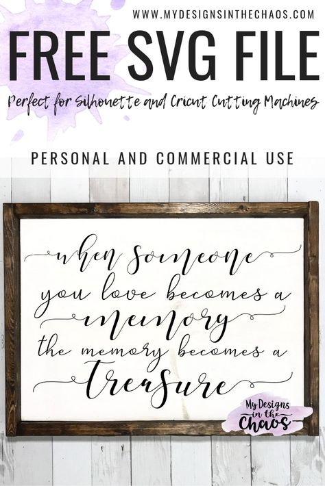 Cricut Memory Projects, In Memory Cricut Projects, Memorial Svg Files Free, Memorial Cricut Projects, Memorial Svg, Cricut Svgs, Free Svgs, Cricut Tips, Cricut Projects Beginner