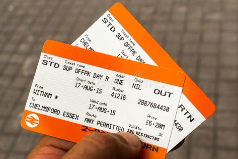 Train Tickets. Pair of return train tickets from England , #AD, #Pair, #Tickets, #Train, #return, #England #ad Train Ticket Design, Airport Tickets, Airport Theme, Train Ticket Booking, Train Map, Ticket Booth, Speeding Tickets, Train Ticket, Rail Train