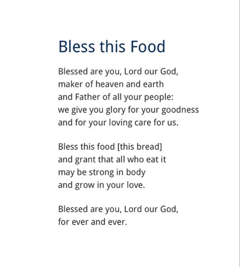 Essen, Prayers Over Food, Prayers For Mealtime, Before Meal Prayer, Prayer For Meal Time, Pray Before Eat, Prayer For Food Blessing, Before Eating Prayer, Prayers To Say Before Eating