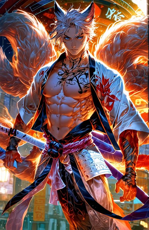 Fantasy Romance Art, Anime Photo Profile Dark, Marvel Superheroes Art, Dark Anime Guys, Samurai Art, Cool Anime Guys, Animated Drawings, Character Design Male, Cute Little Drawings