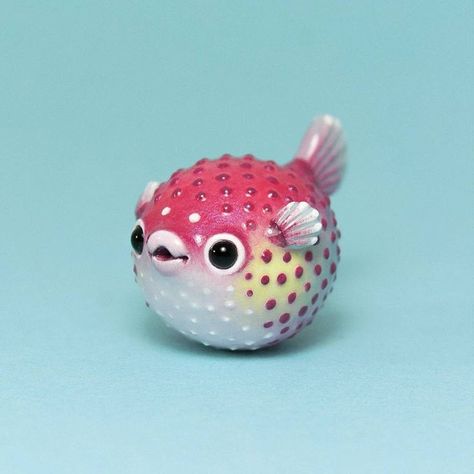 Candy Crane, Clay Totem, Polymer Clay Fish, Polymer Clay Kunst, Clay Fish, Animal Totem, Tanah Liat, Polymer Clay Sculptures, Clay Work