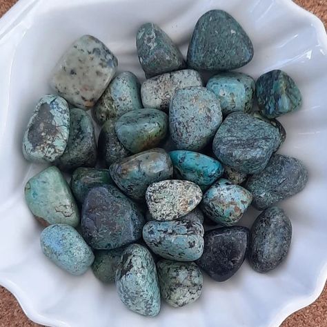 AFRICAN TURQUOISE Tumbled Gemstones. 25% off sale happening now! https://nevermorekeep.etsy.com/listing/1728723883 Although often mistaken for genuine Turquoise, African Turquoise is, in reality, a gorgeous form of speckled Jasper. Considered the stone of evolution, African Turquoise brings about great change and transformation within life. Its encouraging energy opens minds to the possibility of newness. This stone helps us to see the need for development and metamorphosis, and provides the... Spirit Energy, 25% Off Sale, African Turquoise, Crystal Magic, Genuine Turquoise, Energy Crystals, Crystal Shop, Crystal Collection, Crystal Gems