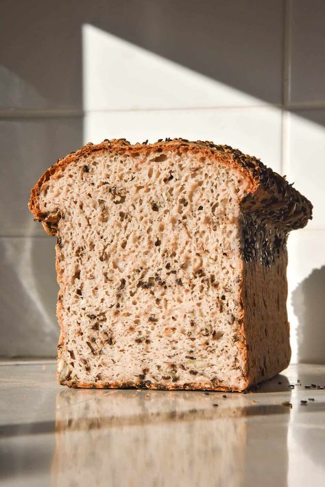 Gluten free seeded bread Gluten Free Flours, Seeded Bread, Seeded Bread Recipes, Glutenfri Baking, Fodmap Friendly Recipes, Yeast Free Breads, Buckwheat Recipes, Gluten Free Yeast Free, Melbourne Girl