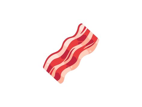 Bacon by Ivan Dubovik on Dribbble Bacon On A Stick, Bacon Drawing, Bacon Art, Daily Illustration, Studying Food, Drawing Digital Art, Basic Drawing, Basic Embroidery Stitches, Drawing Digital