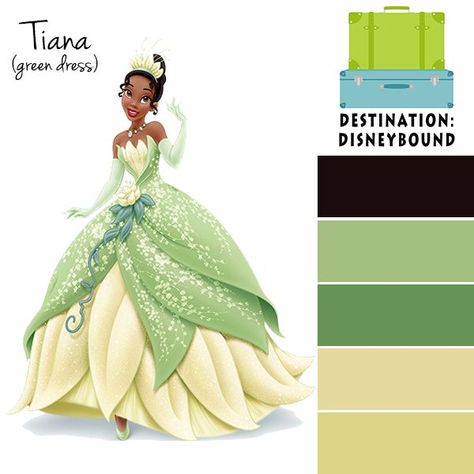 Tiana Dress, Princesa Tiana, Disney Princess Colors, Colour Pallets, Disney Dress, Princess Bedroom, Color Mixing Chart, Disney Bounding, Princess And The Frog