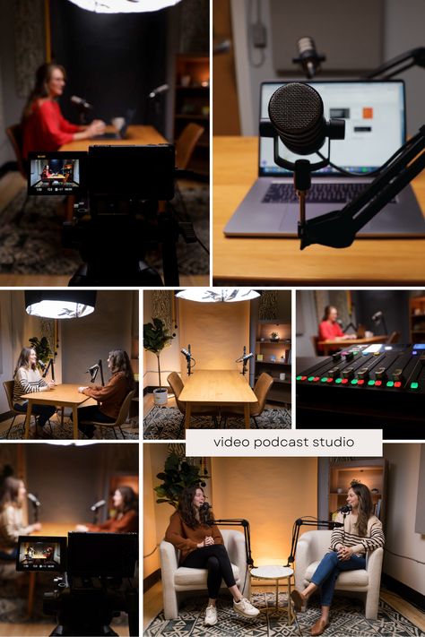 Wilmington, NC video podcast studio In Home Podcast Studio Set Up, Podcast Filming Setup, Bedroom Photo Studio, Podcast Setup Ideas Background, Podcast Studio Decor, Office Podcast Studio, Small Podcast Studio Design Ideas, Small Podcast Studio, Podcasts Setup