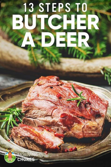 13 Easy Steps on How to Butcher a Deer and Get the Perfect Venison Venison Bacon, Deer Butchering, Deer Recipes, Deer Hunting Tips, Deer Meat Recipes, Deer Meat, Healthy Meats, Bacon Recipe, Wild Game Recipes