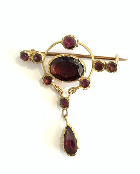 RARE, GEORGIAN 15 CT GOLD GARNET BROOCH AND MATCHING EARRINGS | eBay Gilded Age Jewelry, Historical Jewellery Ancient Jewelry, 1890s Jewelry, Georgian Jewelry 18th Century, Regency Era Jewelry, 16th Century Jewelry, Swan Brooch, Georgian Jewelry, Historical Jewellery