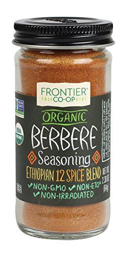 Frontier Berbere Seasoning ORGANIC 2.3 oz Bottle Ethiopian Cuisine, Hot Chili Sauce, Tandoori Masala, Ingredient Labels, Ras El Hanout, Lentil Stew, Organic Turmeric, Sustainable Farming, Spices And Seasonings