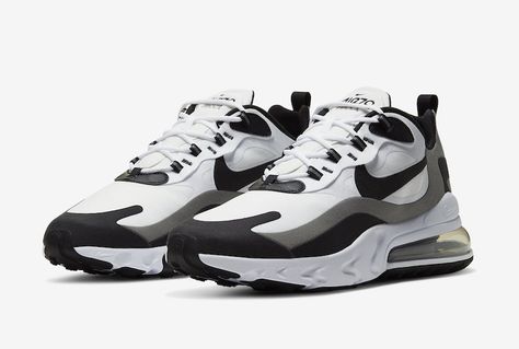 Nike Air Max 270 React White Black CT1264-101 Release Date Nike Airmax 270 React, Men's Shoe, Nike Air Max 270 React, Nike Air Max 270, Air Shoes, Air Max 270, Air Max 270 React, 270 React, Nike Air Shoes