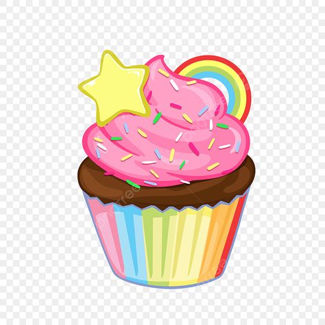 Chocolate Vector, Pastel Png, Cupcake Png, Star Wars Cupcakes, Rainbow Cupcake, Cupcake Clipart, Cupcake Vector, Rainbow Ice Cream, Sprinkle Donut