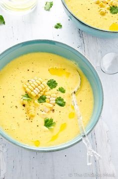 Corn Gazpacho, Cold Soup Recipes, Gazpacho Recipe, Chilled Soup, Summer Soup, Cold Soup, Corn Soup, Summer Eating, Healthy Detox