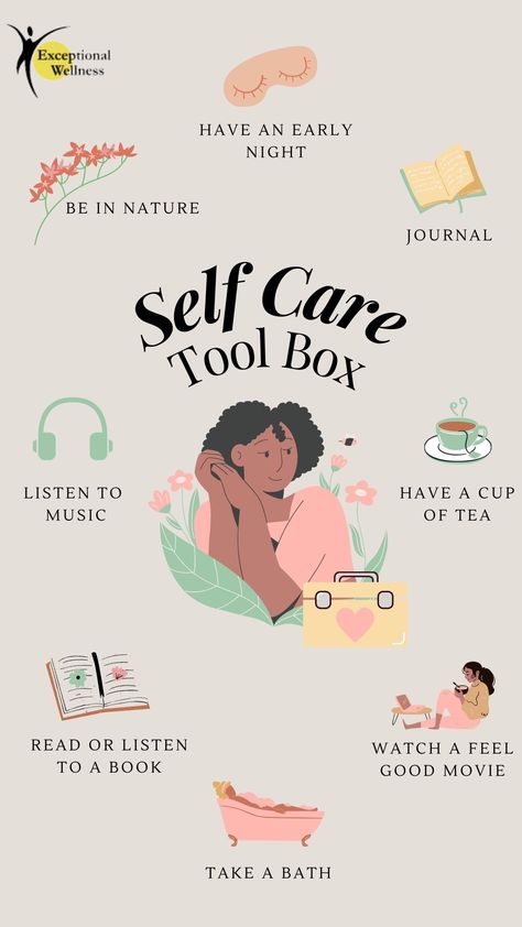 Self Care Tool Kit, Wellness Toolbox Ideas, Selfcare Tools, Selfcare Kit, Wellness Tools, Mental Healthcare, Resolving Conflict, Most Paused Movie Scenes, Tea Reading