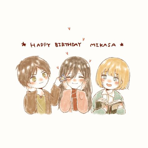 Aot Funny, Naruto Minato, Eren And Mikasa, Attack On Titan Fanart, Happy B Day, Anime Chibi, Attack On Titan, Happy Birthday, Fan Art