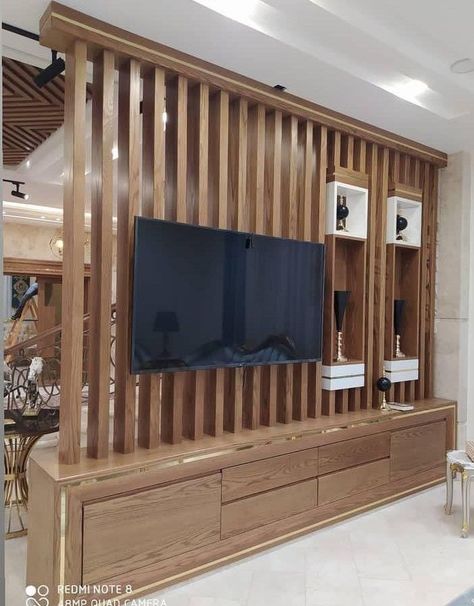 Partition Design Entrance, Tv Partition Wall Interior Design, Wooden Partition Design, Lcd Wall, Tv Wall Ideas, Modern Partition Walls, Rooms Modern, Drawing Rooms, Window Seat Design