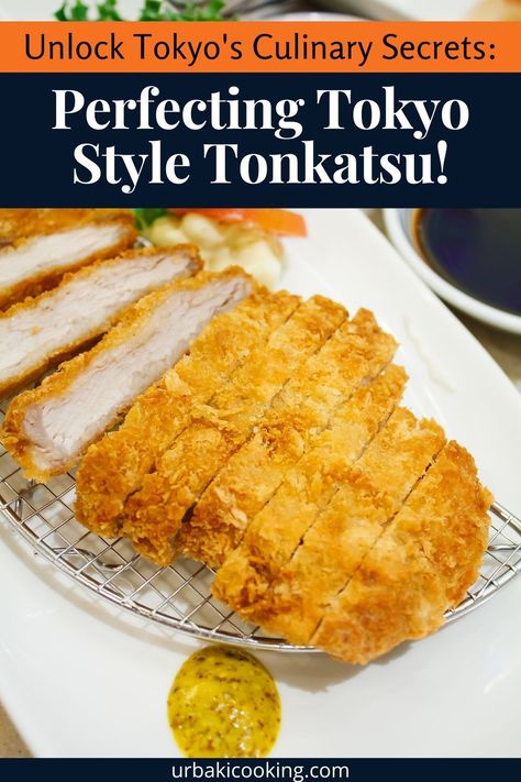 Learn the art of crafting authentic Tokyo-style tonkatsu at home. This guide covers every step, from selecting the right pork cut to achieving a crispy, golden panko crust. Discover expert tips for perfect frying and a flavorful dipping sauce that will elevate your dish. Whether you're a seasoned chef or a beginner in Japanese cuisine, this guide will help you make restaurant-quality tonkatsu in your own kitchen. Get ready for a culinary journey to Tokyo without leaving your home. Tokyo Recipes, Pork Tonkatsu Recipe, Tonkatsu Recipe, Pork Tonkatsu, Cooking Healthy Dinner, Katsu Recipes, Tokyo Style, Tonkatsu Sauce, Pork Cutlet