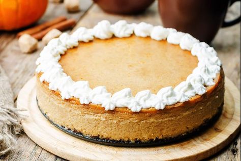 Cheesecake Factory Pumpkin Cheesecake, Double Layer Pumpkin Cheesecake, Fall Cheesecake, Layered Pumpkin Cheesecake, Cheesecake Factory Copycat, Pecan Crust, Cheesecake Factory Recipes, Cheesecake Layer, Coconut Dessert