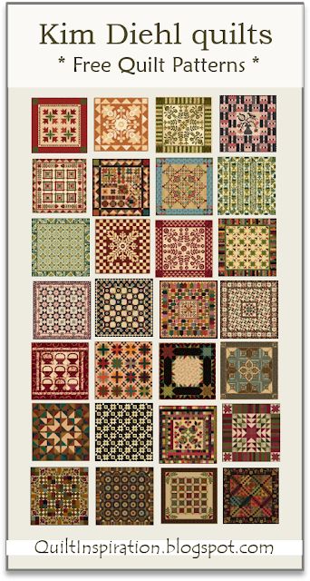 Quilt Inspiration: FREE PATTERN Archive Kim Diehl Quilts Free Pattern Simple, Simple Whatnots Patterns, Mini Patchwork Quilt, Kim Diehl Simple Whatnots, Kansas Troubles Quilts Free Pattern, Free Wall Quilt Patterns, Kim Diehl Quilt Patterns, Miniature Quilt Patterns, Traditional Quilt Patterns Patchwork