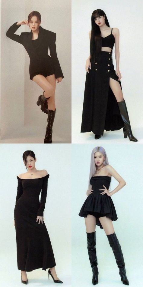 Dark Concept Kpop, Entertainer Of The Year, Rose Blackpink, Lalisa Manobal, Rosé Blackpink, Blackpink Photos, My Favorite Music, Blackpink Lisa, Stage Outfits