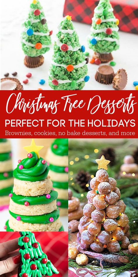 Christmas Shaped Desserts, Dessert Christmas Tree, Christmas Tree Dessert, Christmas Tree Cake Truffles, Christmas Tree Snack Cake Dip, Christmas Party Dessert Ideas, Christmas Tree Snack Cake Cheesecake, Brownie Xmas Trees, Brownie Christmas Trees Desserts