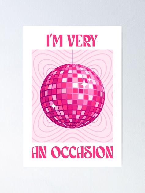 Dorm Wall Print Canvas Painting Ideas Disco Ball, Disco Drawing, Pink Mirrorball, Pink Disco Ball Drawing, Pink Painted Disco Ball, Round Canvas Painting Disco Ball, Pink Disco Ball Painting, Disco Ball Painting, Posters Disco Ball