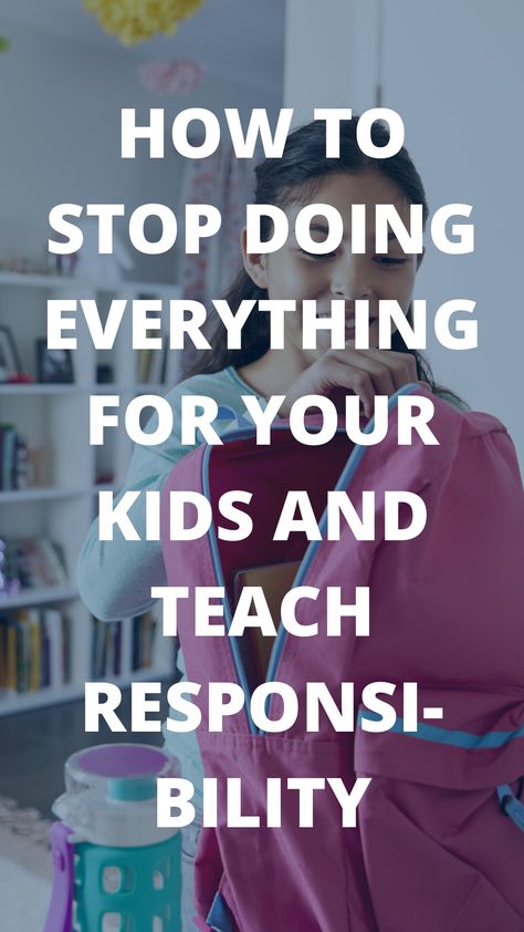 teach responsibility to kids and stop doing everything for them Teaching Kids Responsibility, Uppfostra Barn, Life Skills Kids, Teaching Responsibility, Kid Responsibility, Rules For Kids, Positive Parenting Solutions, Parenting Solutions, Parenting Knowledge