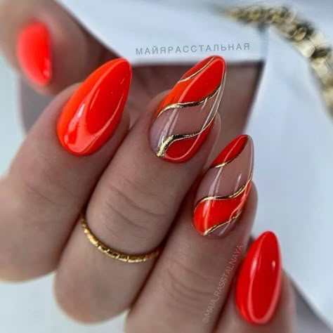 Uñas Color Coral, Beauty Hacks Nails, Fancy Nails Designs, Ombre Nail Designs, Pretty Nail Art Designs, Red Nail, Nail Designs Glitter, Short Acrylic Nails Designs, Gel Nail Designs