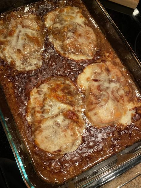 French Onion Pork Chops - The Tipsy Housewife Fall Recipes Sides, Housewife Recipes, Onion Pork Chops, Gravy Master, French Onion Pork Chops, The Tipsy Housewife, Pork Chop Casserole, Tipsy Housewife, Tender Pork Chops