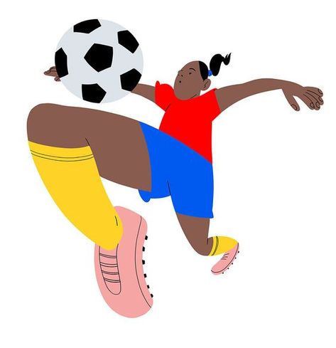 Football Illustration, Gender Inequality, Kids Soccer, Graphics Inspiration, Personal Project, Wall Graphics, Graphic Design Posters, Illustrations Posters, Stockholm