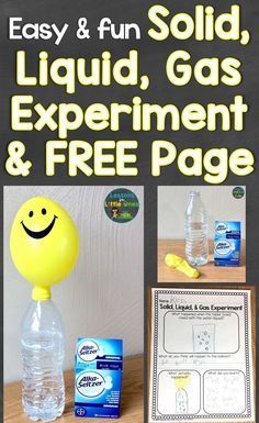 Kindergarten Science Curriculum, Reading Homeschool, Matter Experiments, Elementary Science Experiments, Science Experiments Kids Elementary, Solid Liquid Gas, Second Grade Science, Experiments Kids, Kid Science