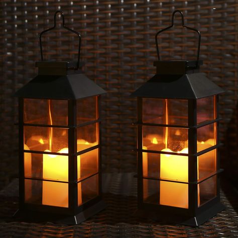 Tomshine Outdoor Solar Lanterns Garden Hanging Flickering Candle Lights Solar Powered for Patio Yard Lawn Backyard Pathway Courtyard Ornaments,2 Pack: Amazon.co.uk: Lighting Patio Courtyard, Solar Lantern Lights, Solar Lanterns Outdoor, Fire Candle, Hanging Solar Lights, Solar Powered Lanterns, Solar Lantern, Electric Candles, Lantern Lamp