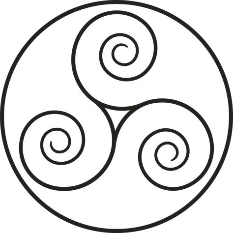 Triskelion, Celtic, Middle Ages, Ireland, Brittany Celtic Tattoo Family, Symbol For Family, Celtic Calendar, Symbol For Family Tattoo, Celtic Tattoo Symbols, Family Symbol, Ancient Scripts, Irish Symbols, Celtic Tattoo