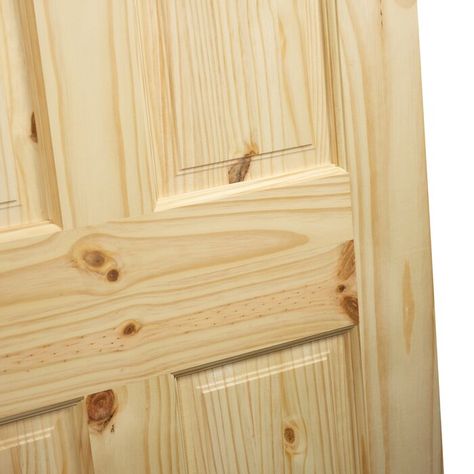 Colonial Doors, Knotty Pine Doors, 6 Panel Door, Colonial Style Interior, Colonial Door, Wood Interior Door, Solid Wood Interior Door, Door Coverings, Cabin Doors