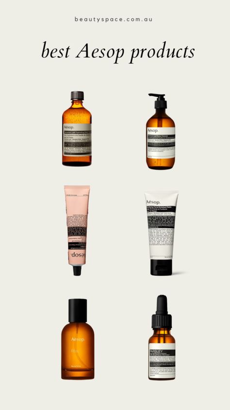 Best Aesop Products Pinterest pin Aesop Products, Iphone Interface, Best Skincare Brands, The Best Skin Care Routine, Skincare Korean, Trending Skincare, Reduce Pore Size, Beauty Space, The Best Skin Care Products