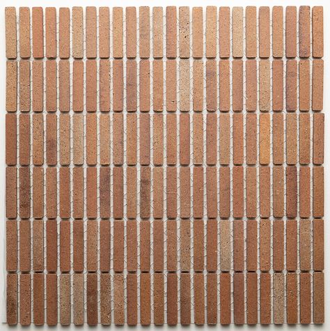 Academy Tiles | Tiles | Mosaics | Wallpaper | Screens Brick Texture Architecture, Dark Terracotta, Brick Mosaic, Terracotta And Green, Brick Wall Texture, Mosaic Wallpaper, Decorative Wall Tiles, Tile Texture, Brick Texture