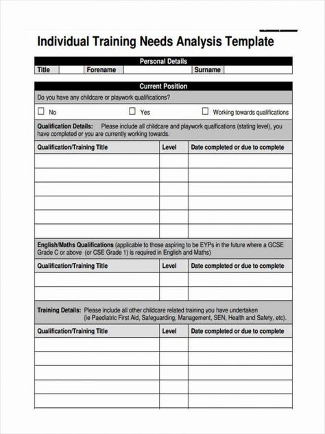 free free 5 training needs assessment forms in ms word pdf training needs analysis template form example Training Needs Assessment, Training Needs Analysis, Needs Analysis, Needs Assessment, Job Analysis, Questionnaire Template, Goal Charts, Form Example, Employee Development