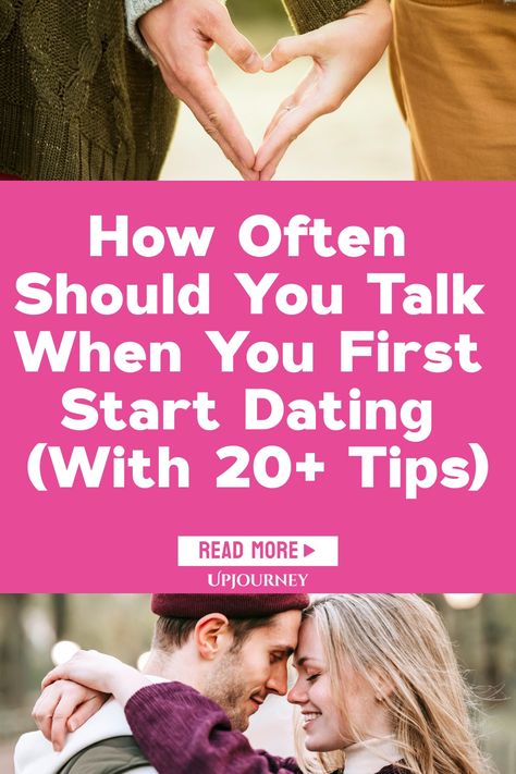 Find answers to the age-old question of how often should you talk when you first start dating with this comprehensive guide featuring over 20 helpful tips. Establishing communication patterns early on is vital for any new relationship – discover practical advice to navigate this crucial phase successfully. Whether you're wondering about texting etiquette or frequency of calls, these insights are designed to support your budding romance and foster healthy communication habits. Healthy Dating Relationships Tips, Early Dating Advice, Talking Phase, Dating Texts, Early Dating, Texting Etiquette, Rekindle Romance, Long Distance Love, New Relationship