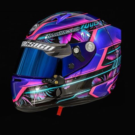 SpoilerYourHelmet on Instagram: “🔵🟣by @il_laboratorio_di_napa & @spoileryourhelmet ‘s accessories #chrome #steel #helmetporn #helmet #arai #sk6 #robocop #carbon #handmade…” Karting Helmet Design, Racing Helmet Design, Race Helmet Design, Moto Gp Helmet Designs, Purple And Black Motorcycle Helmet, Bike Helmet Design, Race Helmet, Custom Helmet Design, Go Kart Racing