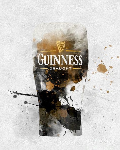 Guinness Poster, Guinness Advert, Irish Nails, Pint Of Guinness, Beer Tattoos, Beer Painting, Beer Logos, Guinness Draught, Mother's Milk