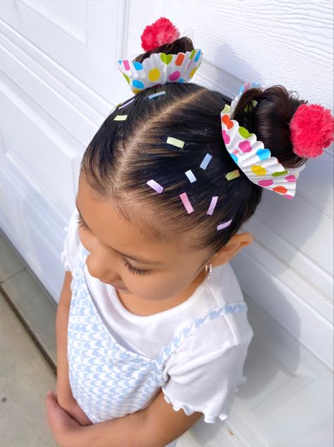 Children's Hairstyle, Cupcake Hair, Kids Hairstyle, Inspo Hair, Tutorial Hair, Styles Hairstyles, Wacky Hair Days, Going Out Hairstyles, Wacky Hair