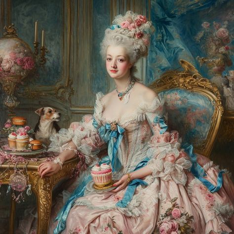 Marie Antoinette Fashion 18th Century, Marie Antionette Outfits, French Royalty Fashion, Rococo Style Fashion, Rokoko Art, Rococo Aesthetic Fashion, Marie Antoinette Fashion, Marie Antoinette Portrait, Mary Antoinette