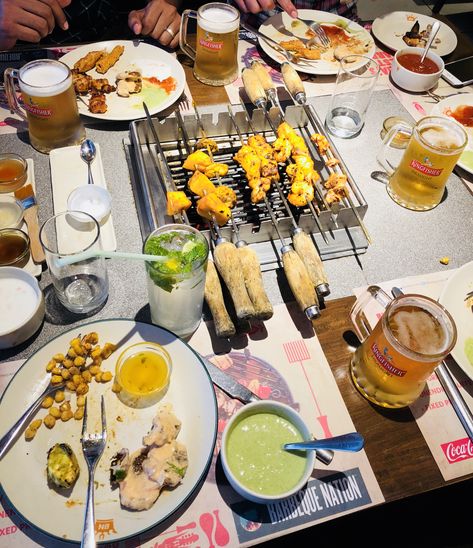 barbeque nation jal.👌🏻 Barbeque Nation Snapchat, Barbeque Nation, Pretty Alcoholic Drinks, Food Story, Alcohol Party, Drink Photography, Instagram Emoji, Marvel Images, Food Drink Photography