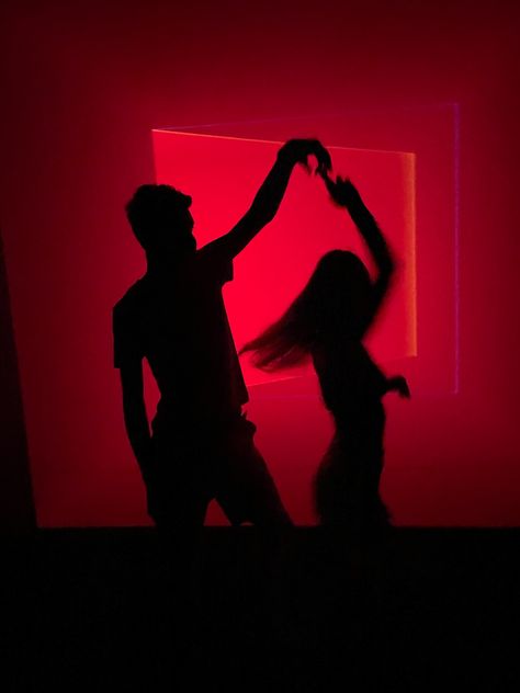 Red Lights, Silhouette, pair, dance Dark Red Couple Aesthetic, Red Light Couple Aesthetic, Red Relationship Aesthetic, Red Led Couple, Couple Red Light, Couple Dancing In Club, Red Dance Aesthetic, Slow Dancing In The Dark Aesthetic, Red Light Silhouette