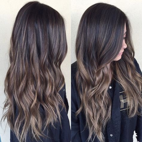 brunette balayage, LOVE that it's caramel not orange! More Ombre Hair Colour, Brown Ombre Hair Color, Sombre Hair, Brown Ombre Hair, Balayage Hair Dark, Ombré Hair, Balayage Brunette, Brown Blonde Hair, Ombre Hair Color