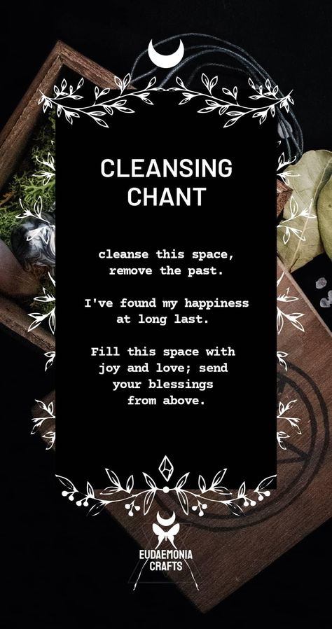 Incense Cleansing Chant, Nature, Crystal Cleansing Chant, Chants For Witches, Chants Witchcraft, Cleaning Spells, Witchy Chants, Witch Chants, Witchy Housekeeping