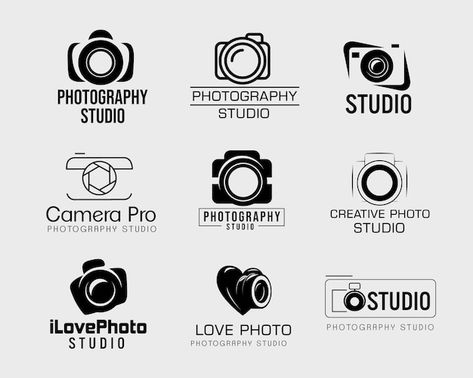 Logos For Photography, Photography Logo Design Ideas, For Photographers, Creative Photography Logo, Camera Lense, Camera Logos Design, Logo Design Photography, Logo Foto, Logo Photo