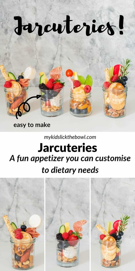 Charcuterie Jars, Christmas Starters, Best Holiday Appetizers, Christmas Appetizer, Healthy Homemade Snacks, Dessert In A Jar, Holiday Appetizer, Charcuterie Inspiration, Deli Meats