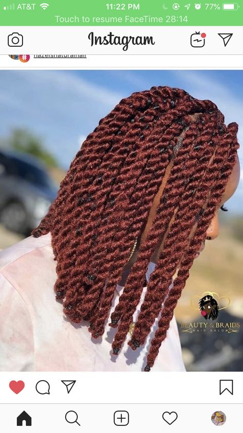 Short Yarn Twist, Short Marley Twists Styles, Marley Twist Hairstyles Medium, Yarn Twist Hairstyles Short, Yarn Braids Styles, Yarn Twists, Marley Twist Hairstyles, Protective Style Braids, Bob Braids Hairstyles