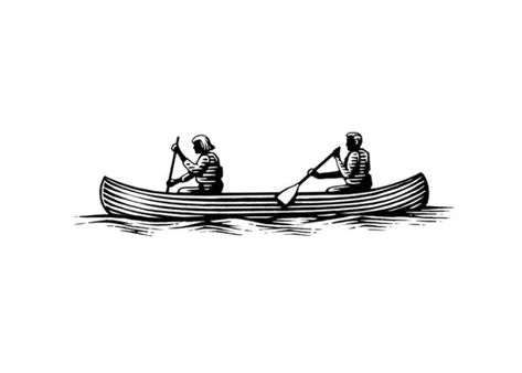 Steven Noble Illustrations: Canoe Steven Noble, Jp Morgan, Outdoors Tattoo, Discreet Tattoos, Stock Art, Stamp Design, Cool Tattoos, Art Tattoo, Tatting